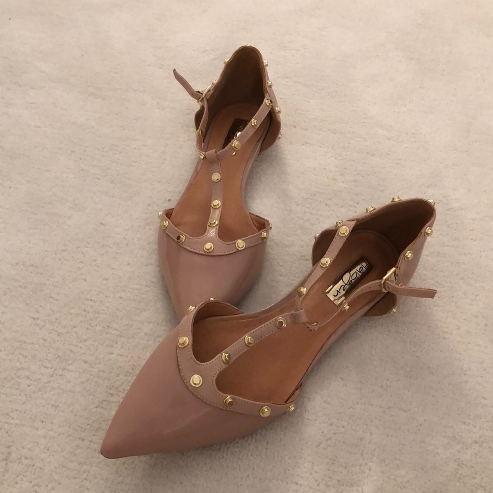 🆕 Halogen Glossy Nude-pink flats